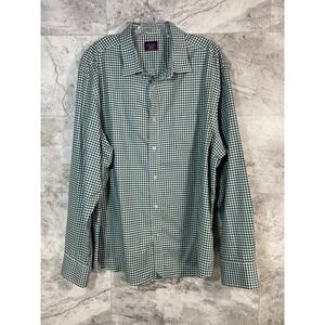 UNTUCKit Green Gingham Wrinkle Free Long Sleeve Button Down Shirt XXL
